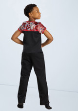 Weissman Boys Hologram Sequin Tee Rouge [Rouge]