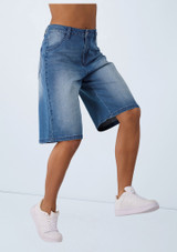 Weissman Denim Bermuda Short Medium Wash 5 [Bleue]