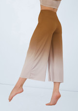 Weissman Ombre Cropped Culotte Pant Camel 6 [Marron]