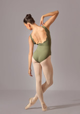 Justaucorps en dentelle Move Dance Leia Kaki Back [Vert]