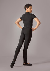 Justaucorps Ã  manches courtes et zip homme Move Dance Rafferty Noir Back 3 [Noir]
