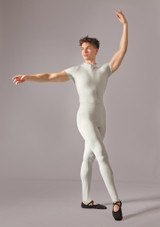 Justaucorps Ã  manches courtes et zip homme Move Dance Rafferty gris tourterelle Front 2 [Gris]