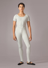 Justaucorps Ã  manches courtes homme Move Dance Otis gris tourterelle Front [Gris]
