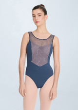 Justaucorps débardeur Intermezzo Iggy Aqua Front 2 [Bleue]