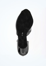 Chaussures danse de salon en cuir brilliant Dancesteps Topaz - 4cm - noir Noir 2 [Noir]