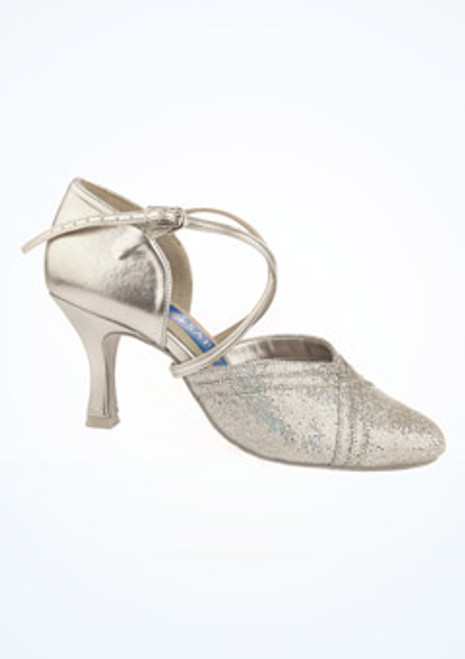 Chaussures danse de salon et latine brillantes Ray Rose 6,35 cm Argent image principale. [Argent]