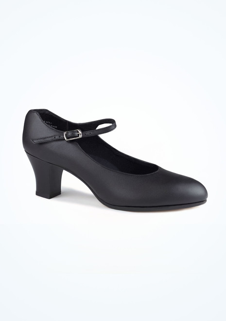 Chaussures de caractère en cuir Capezio - 5cm Noir [Noir]