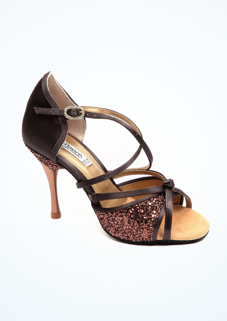 Chaussures de salsa et tango PortDance Protea - 7,5cm - brun Marron Principal [Marron]