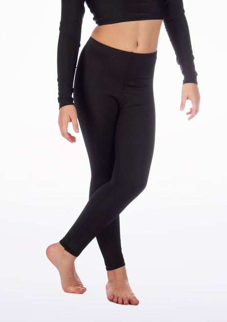 Legging brillants pour filles Alegra Noir Principal [Noir]