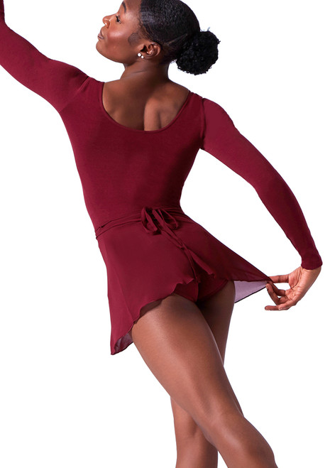 Bloch Professional Wrap Dance Skirt Red Back [Red]
