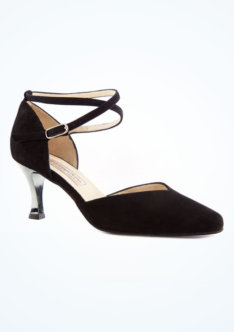 Chaussures De Danse Werner Kern Linda - Talon 6.5cm Argent - Cuir Nappa, Semelle Daim - Fabriqué En Italie