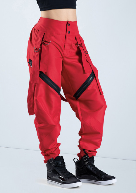 Weissman Pop Star Pants With Straps Rouge [Rouge]