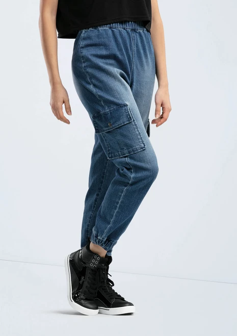 Weissman Denim Cargo Pocket Joggers