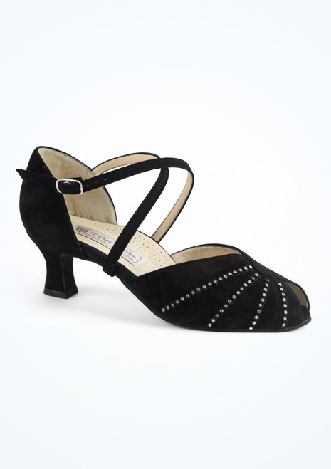 Chaussures de danse suédé Werner Kern Sonia - 4,8 cm [Noir]