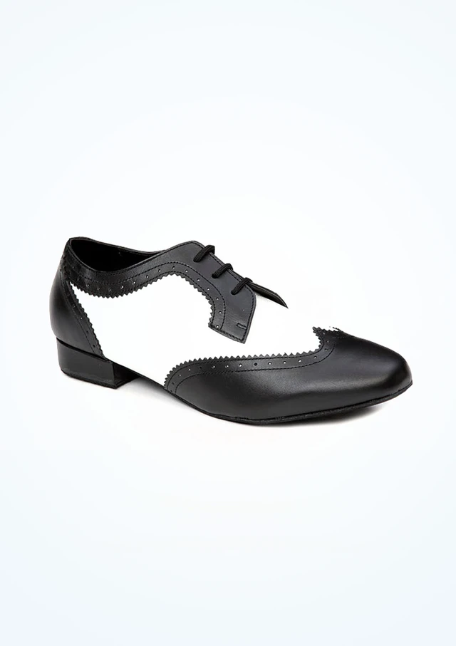 Chaussures danse de salon pour hommes Roch Valley Ritz Two Tone -  2,5cm Noir-Blanc Principal [Noir]
