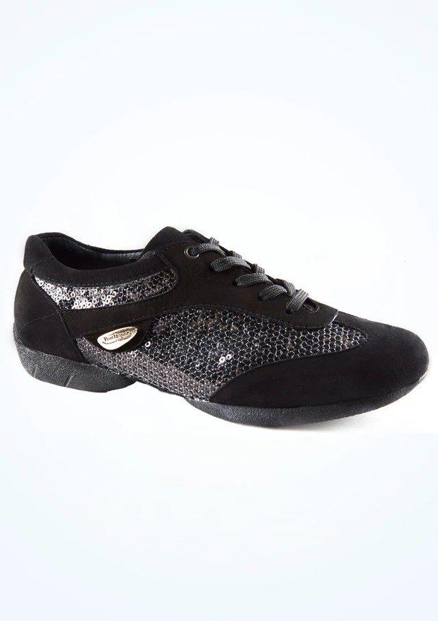 Chaussure de Danse Port Dance Aurora 1.3 cm Noir Dessous [Noir]