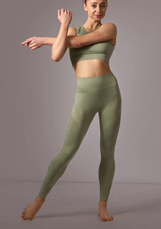 Legging sans couture Lillie Move Dance Aloe Vert Front [Vert]