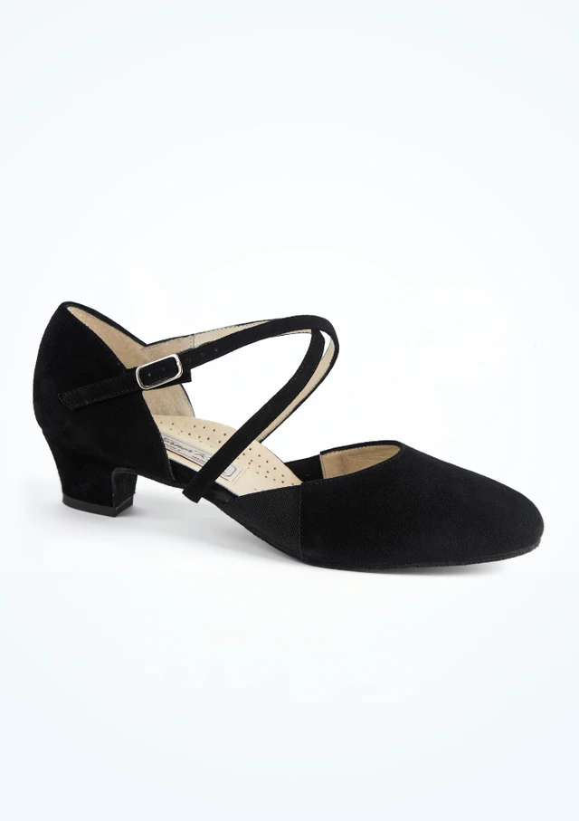 Chaussures de danse suédé Werner Kern Ronja - 3,3 cm [Noir]