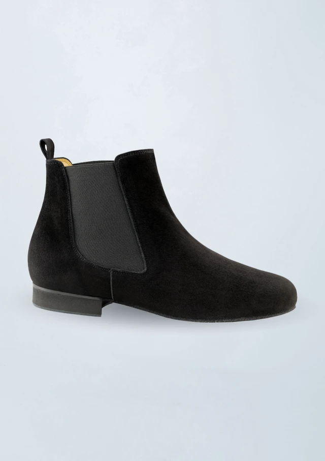 Bottine Chelsea de danse en daim Werner Kern Olbia â€“ 2â€¯cm Noir Front [Noir]