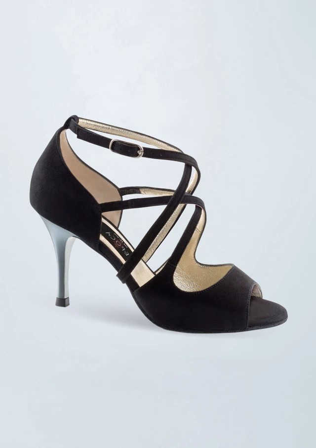 Chaussures de danse Werner Kern Riana â€“ 7 cm Noir Front [Noir]