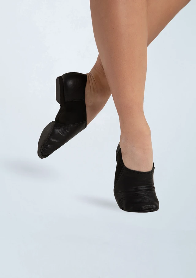 Chaussure de jazz bi-semelle Capezio Nova Noir Back [Noir]