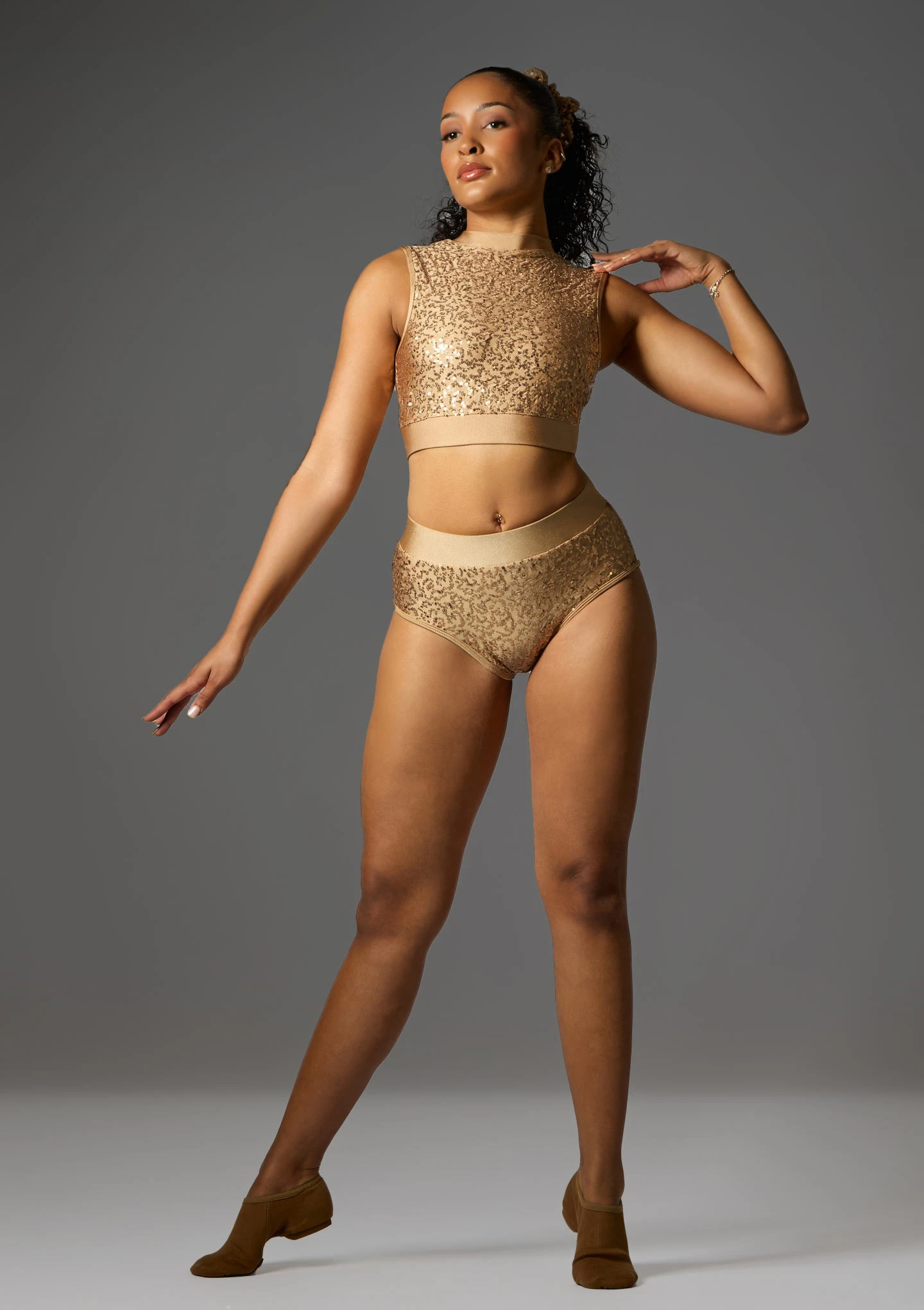 Culotte de danse Ã  paillettes Jolista Glitz Bronze 133 [Bronze]