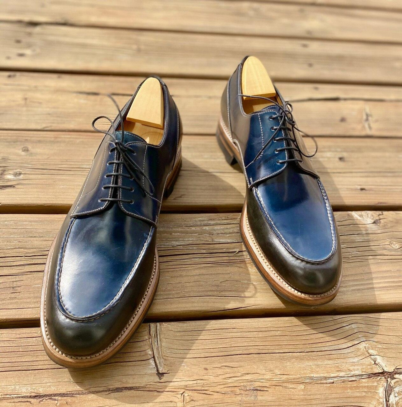 Brand New Maison Koly X Enzo Bonafe - Riviera - Navy Cordovan & Ilcea ...