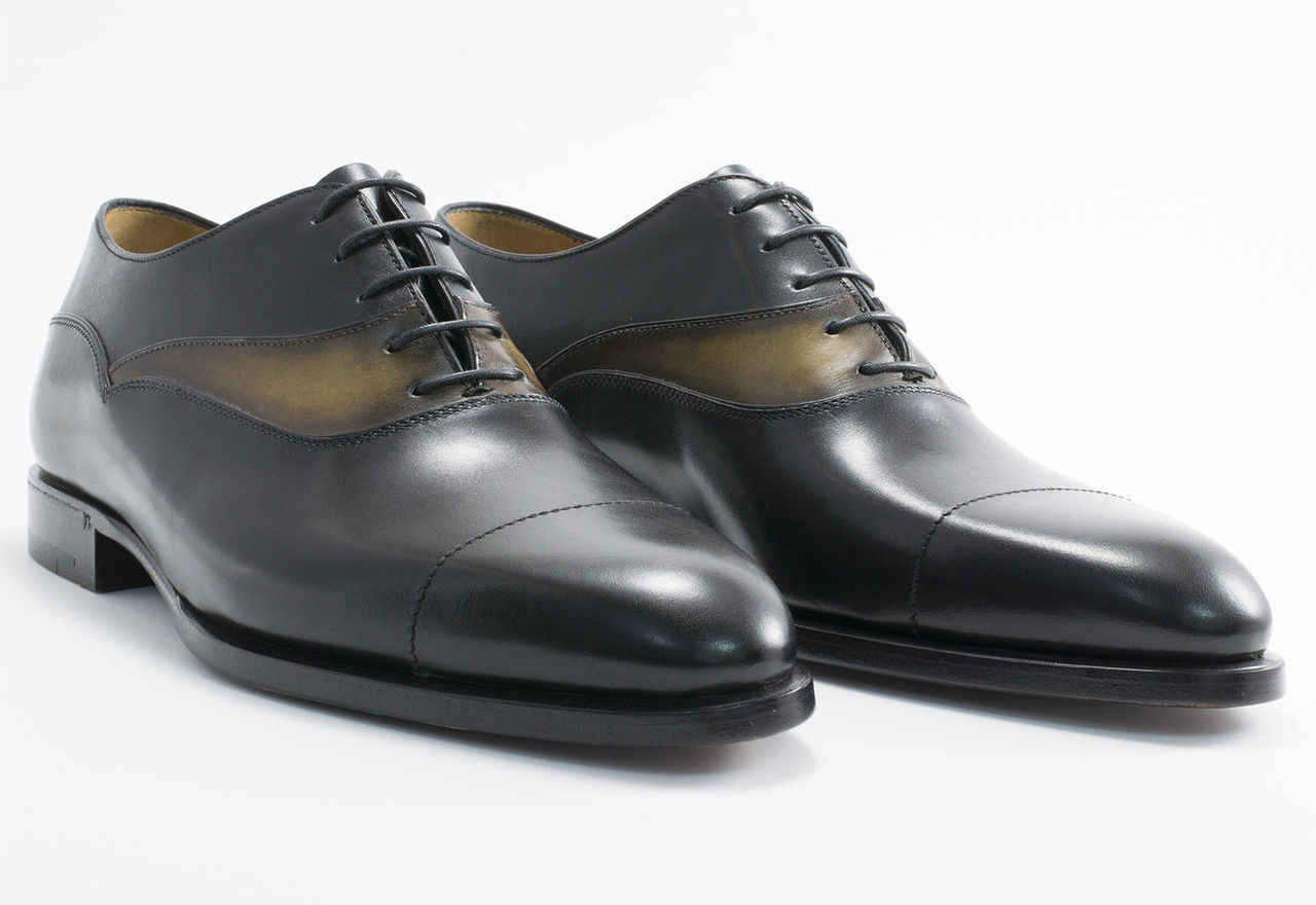 Brand New Berluti Mirage Black Venezia Leather handmade dress shoes New