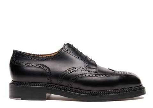 JM Weston Brand new jm weston Medallion wing-tip Derby triple sole Derby 590- Black Box calf