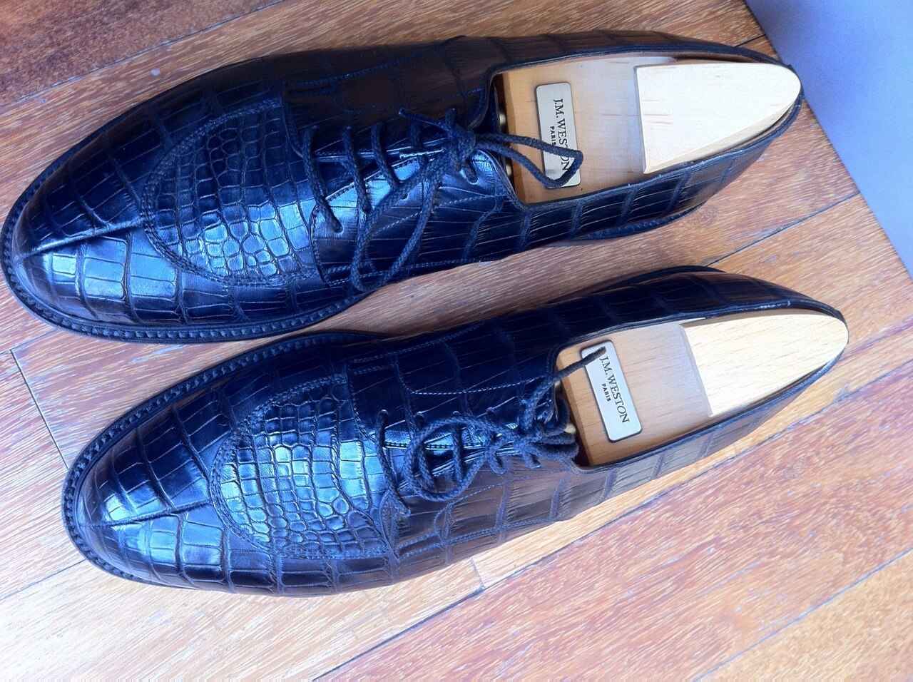 jm weston crocodile shoes