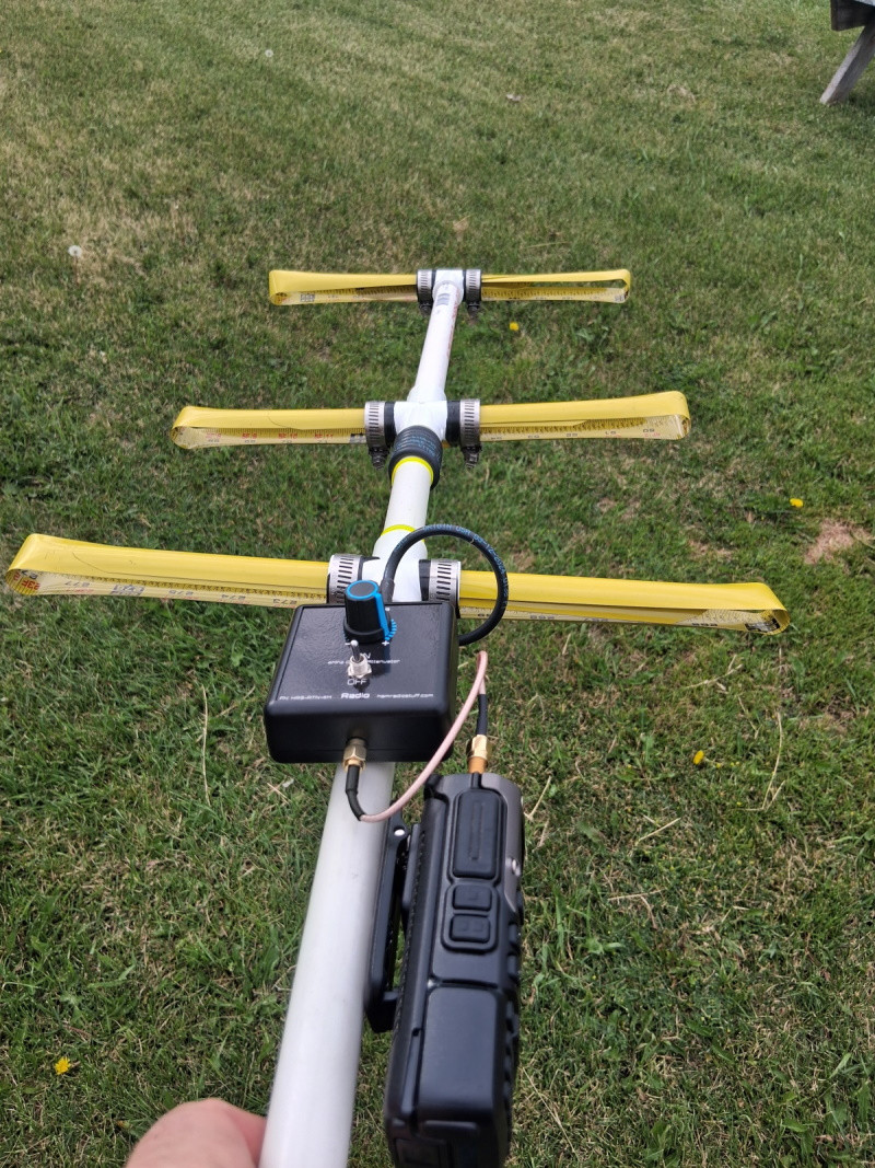 Example Useage With Tape Measure Antenna