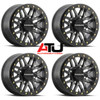Raceline Ryno Beadlock UTV Wheels Gunmetal 15x7/15x10 Polaris RZR 1000 XP / Ranger XP 900/1000