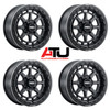 MetalFX Outlaw Beadlock 17" Wheels Satin Black Can-Am Maverick X3 / Honda Pioneer 1000