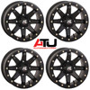 High Lifter by STI HL9 Beadlock 15x7 Wheels Black (4-3) Can-Am Maverick X3 / Honda Pioneer 1000