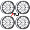 Raceline Alpha Beadlock 17" Wheels Silver (+25mm) Polaris RZR 1000 XP / Ranger XP 900/1000