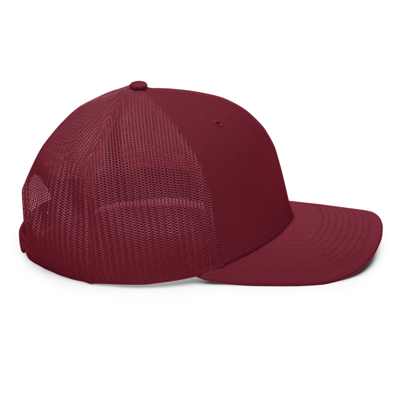 Richardson 112 Snapback Trucker Cap - Maroon White