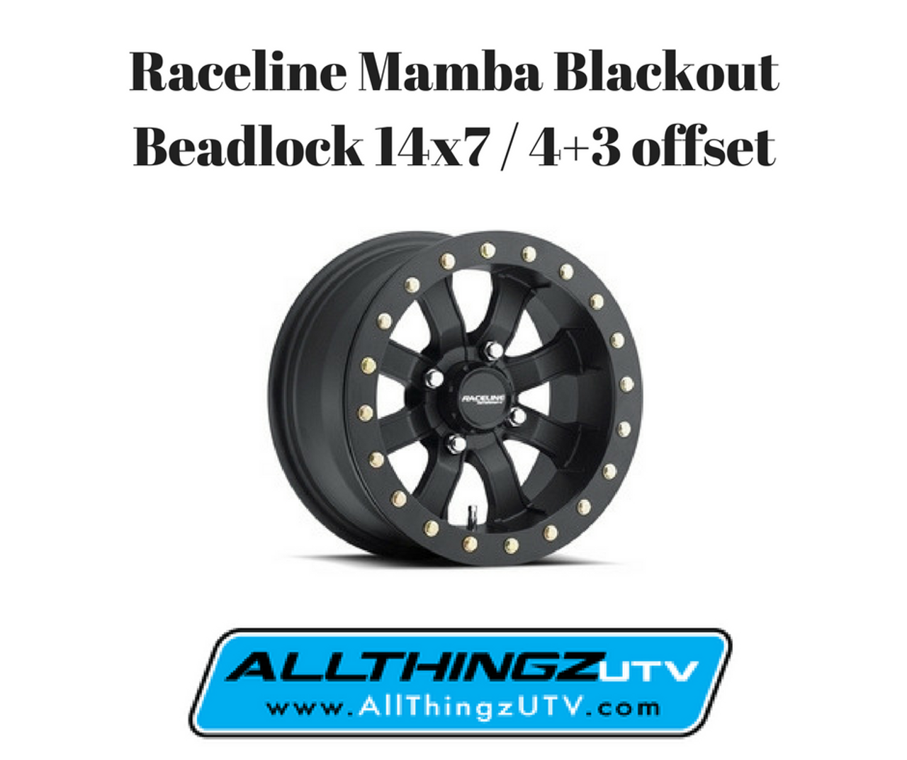 Mamba Blackout Beadlock 14x7 or 15x7