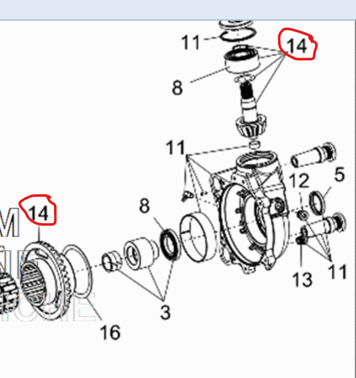 POALRIS RS1/PROXP/TURBOR/TURBOS/PRO S Ring and Pinion Set