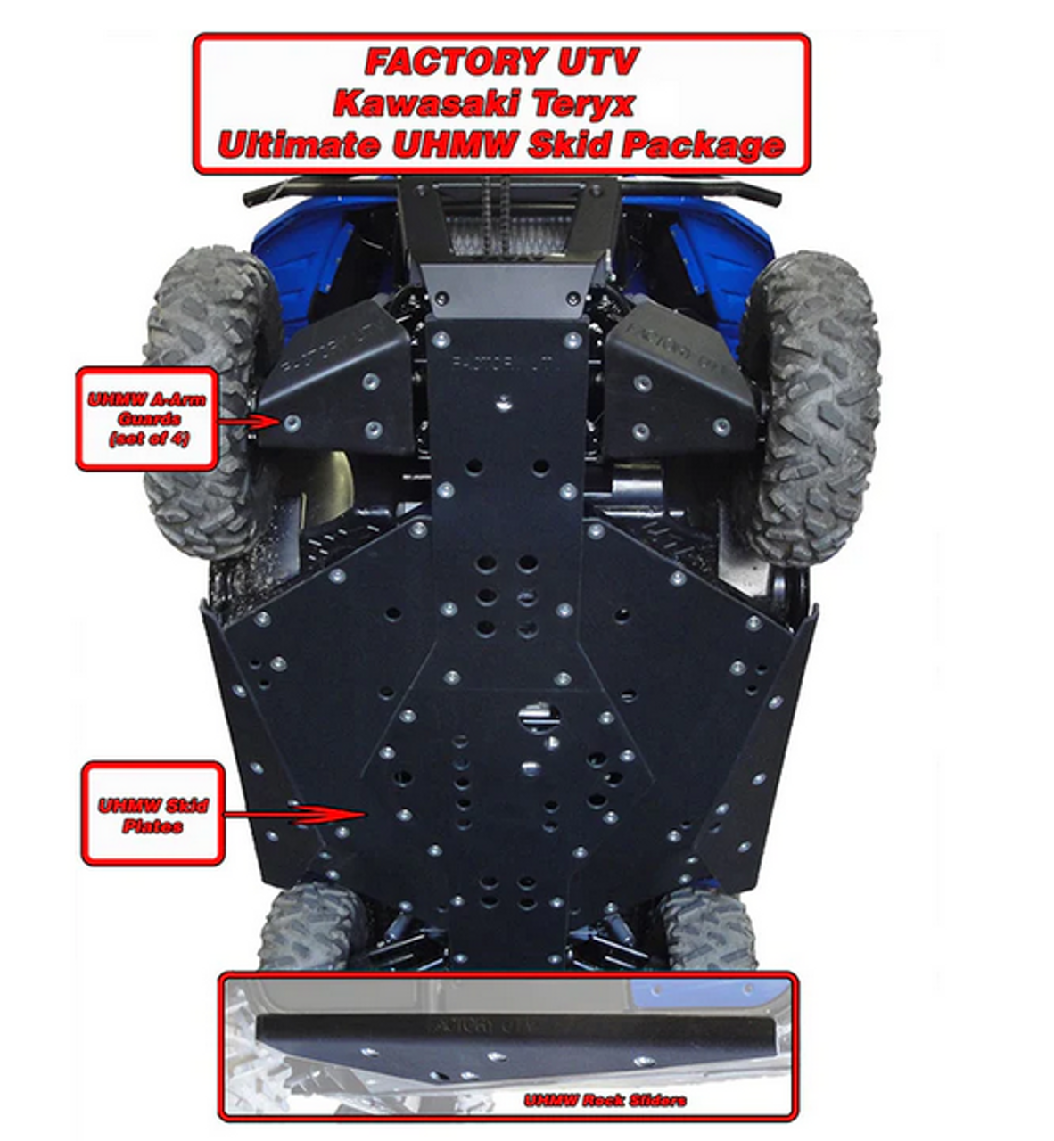 Kawasaki Teryx & Teryx 4 UHMW Ultimate Skid Package