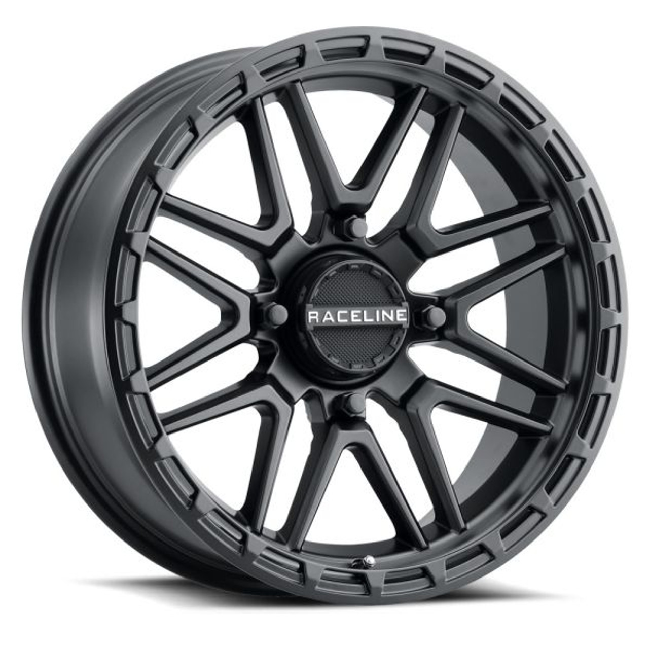 Raceline Krank XL 18" UTV Wheels/Rims Black Polaris RZR 1000 XP / Ranger XP 900/1000