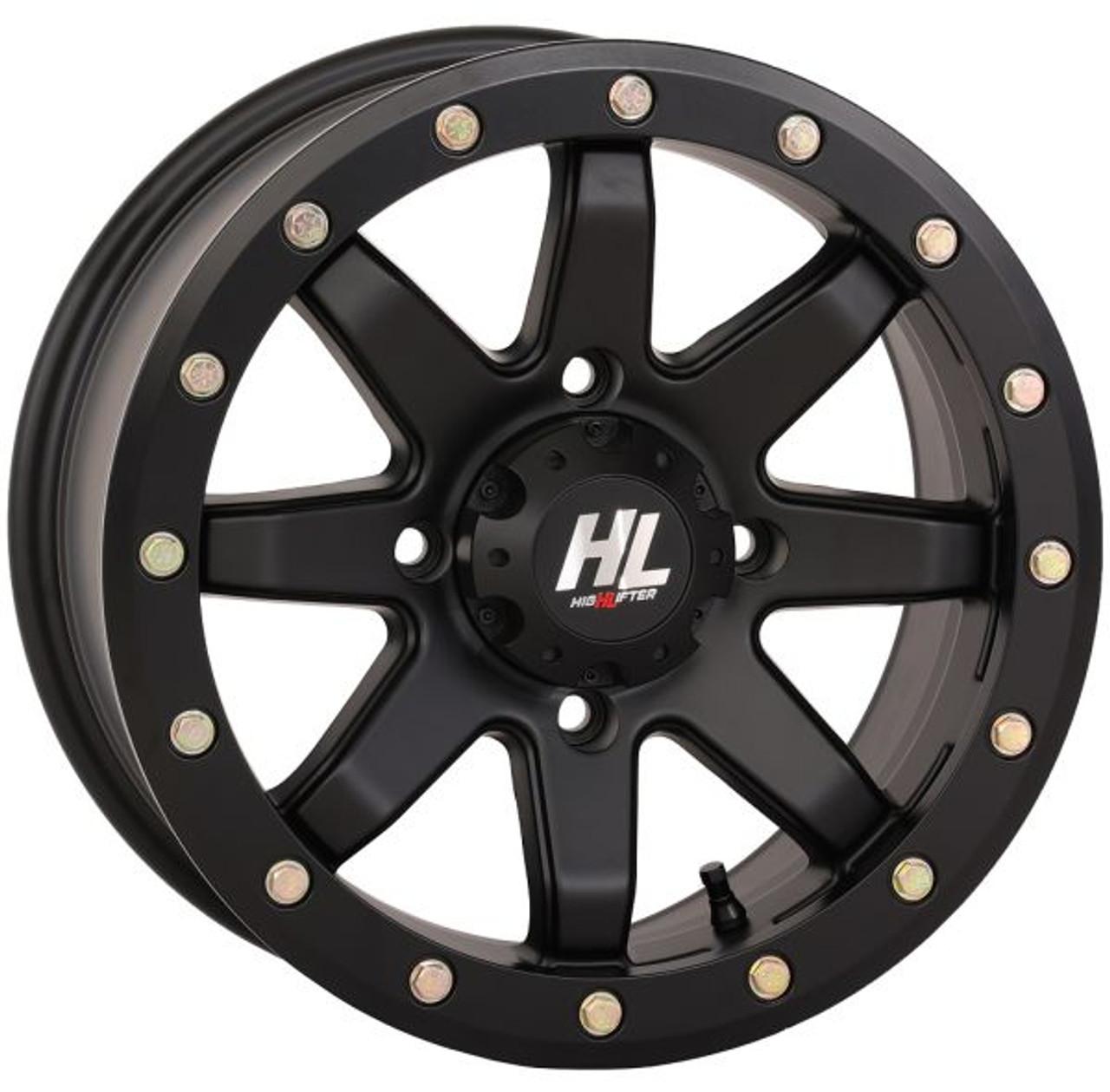 High Lifter by STI HL9 Beadlock 15x7 Wheels Black (4-3) Can-Am Maverick X3 / Honda Pioneer 1000