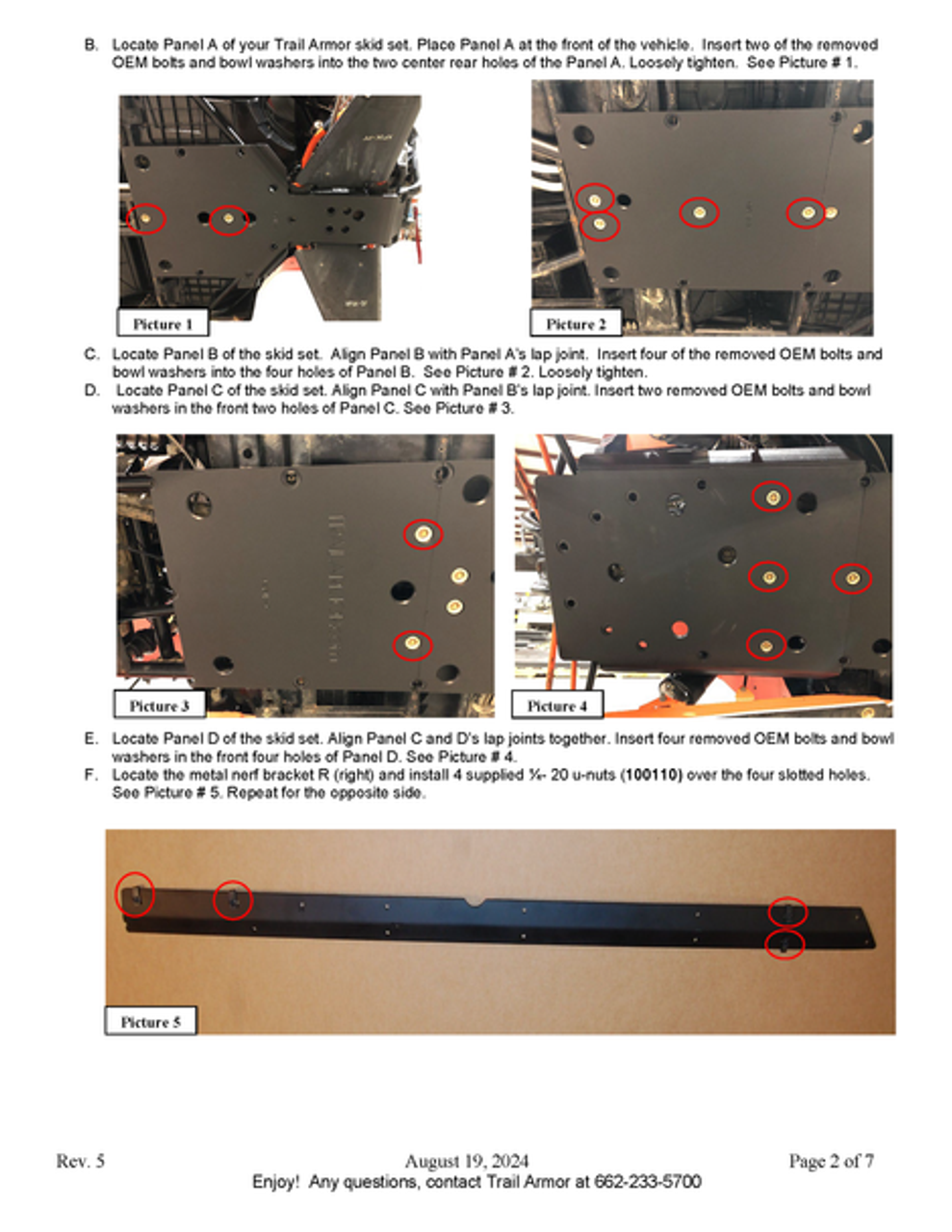 Trail Armor 2014 - 2023 RZR 4 XP 1000 (Standard, Sport, Premium, Ultimate, Highlifter), 2016 - 2021 RZR 4 XP Turbo, 2019 - 2021 RZR 4 XP Turbo S and RZR 4 XP Turbo S Velocity Full Skids with Slider Nerfs