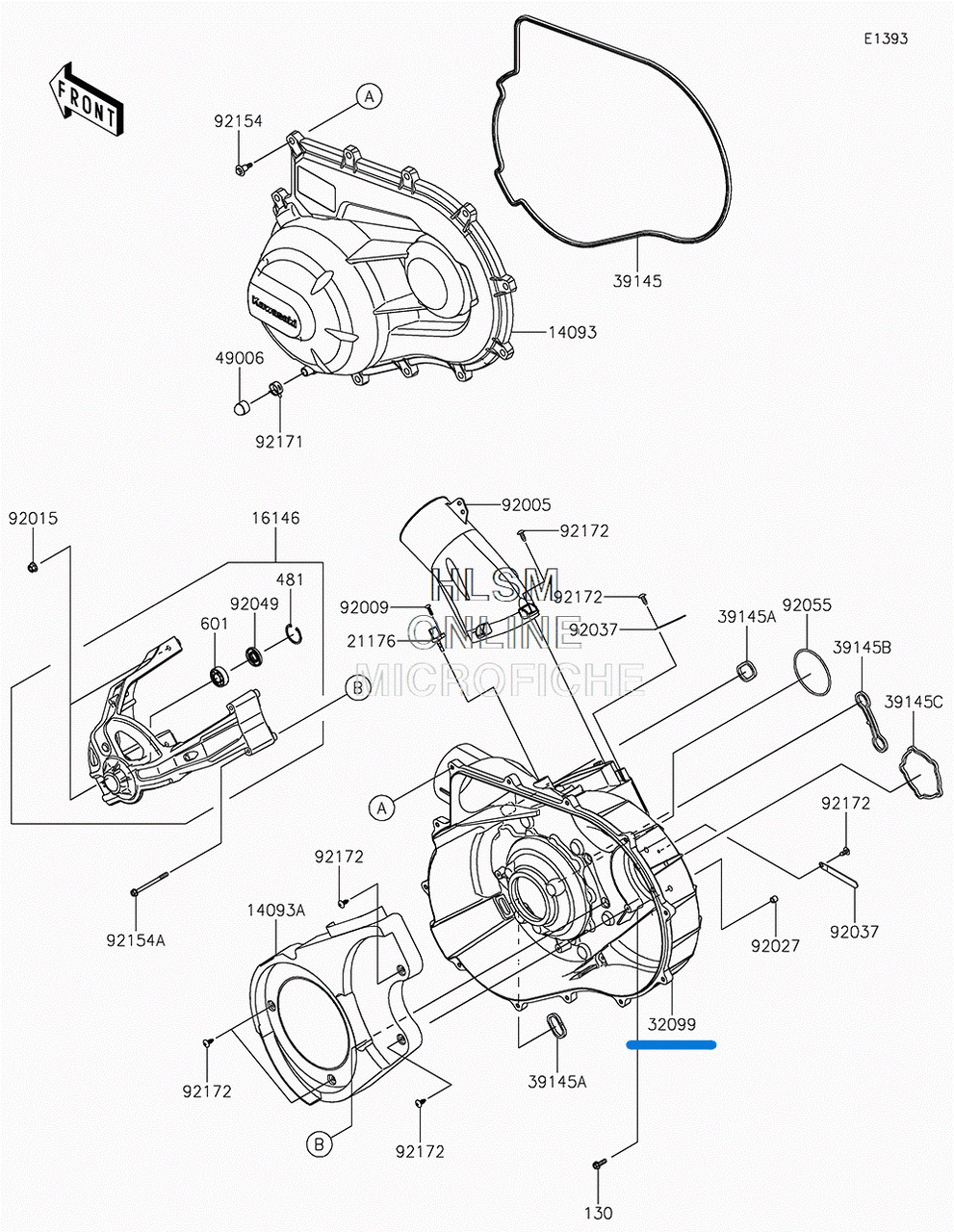 Kawasaki KRX Inner (OEM) Inner Clutch Case