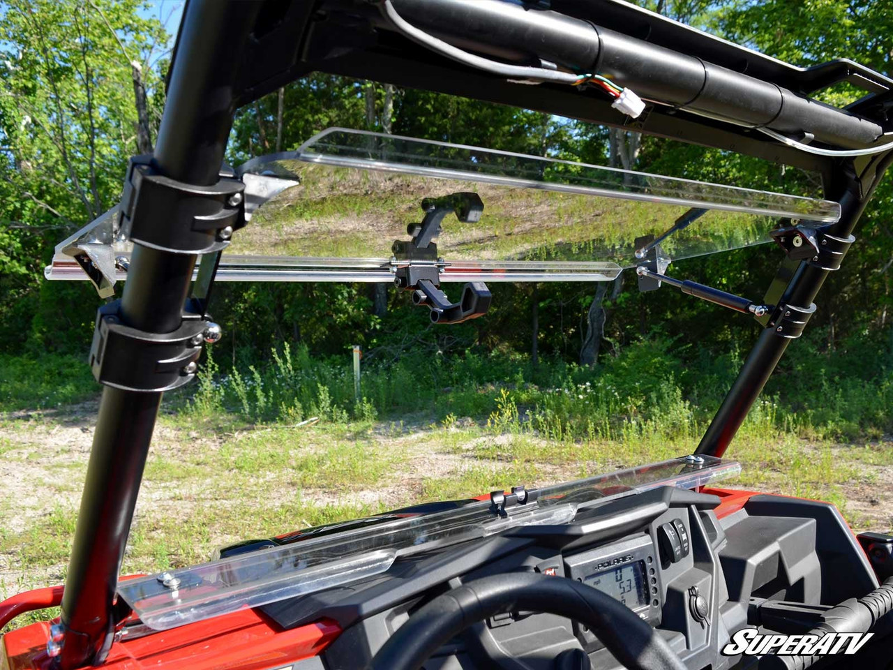 Polaris RZR XP Turbo Scratch Resistant Flip Windshield
