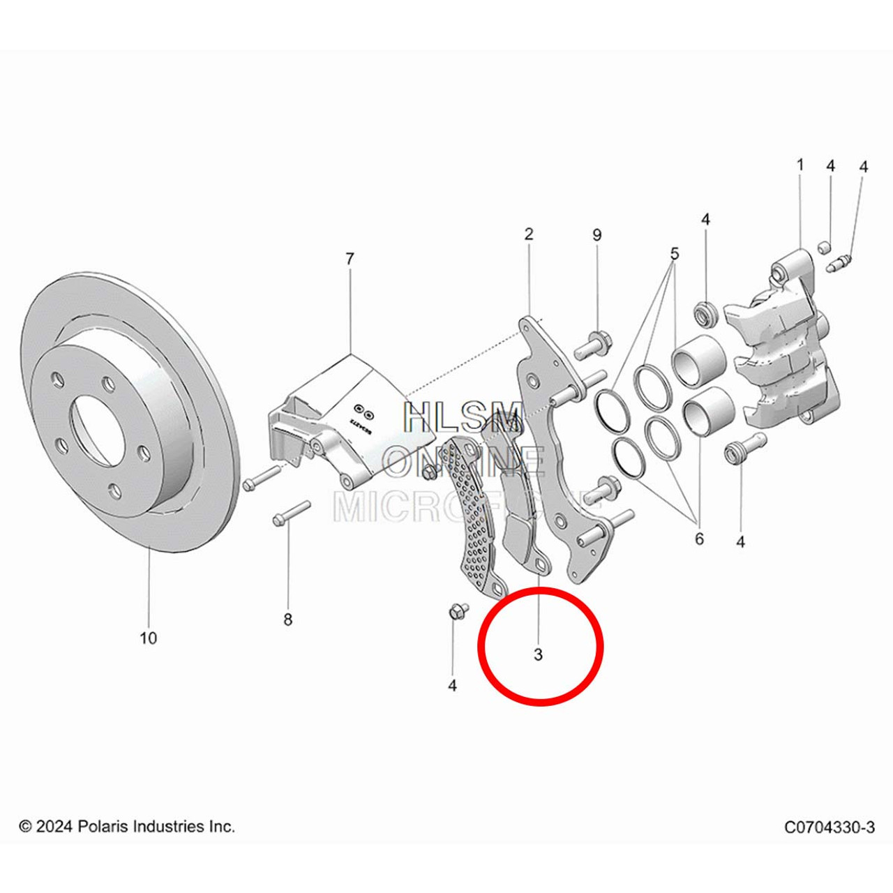 Polaris Xpedition Sintered Front Brake Pads
