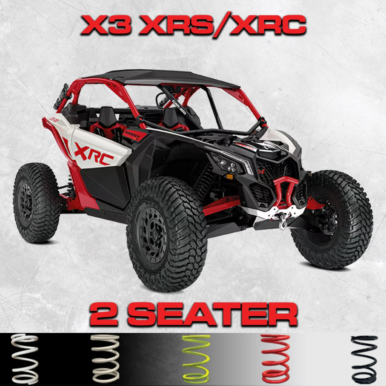 CAN AM X3 XRS 2 SEAT TENDER SPRING KIT (Showa Shocks)