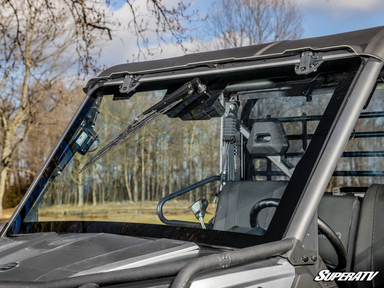 CFMOTO UForce 1000 MaxDrive Power Flip Glass Windshield