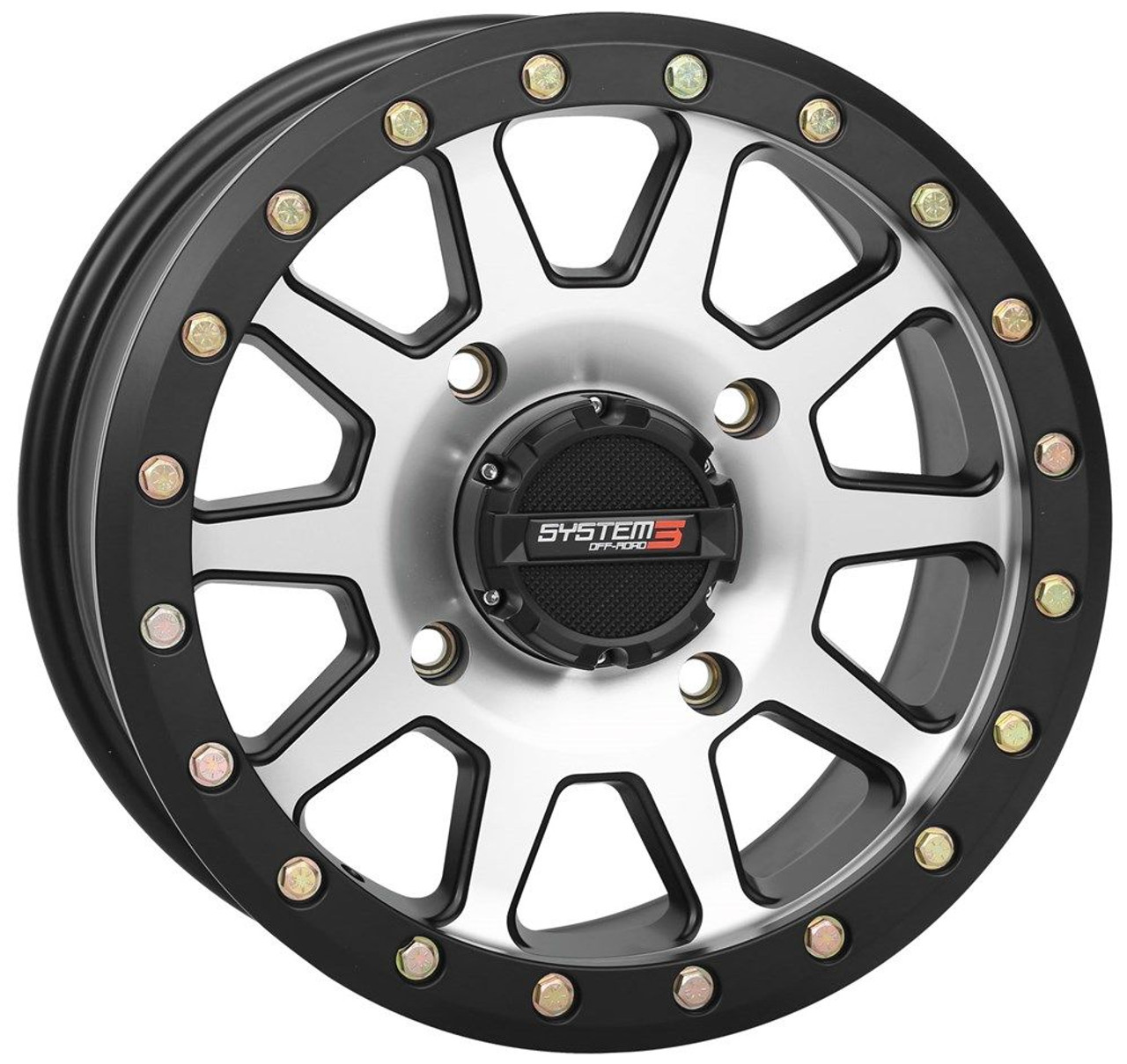 SYSTEM 3 OFFROAD  Beadlock UTV Wheel 14x7 5+2