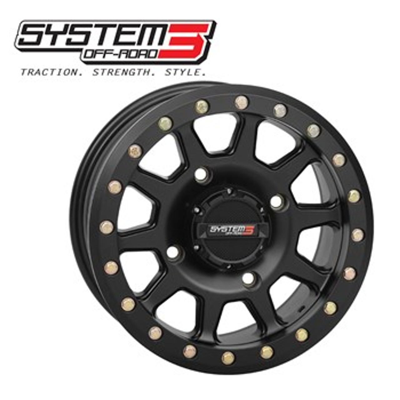 SYSTEM 3 OFFROAD  Beadlock UTV Wheel 14x7 5+2