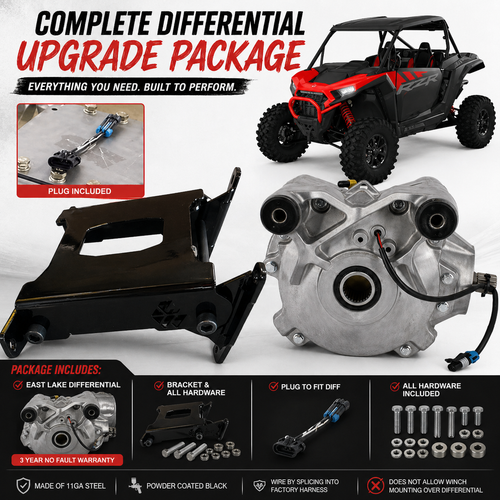 Polaris RZR XP 1000 2024+ Differential Install Bracket Kit w/ East Lake Diff & Plug